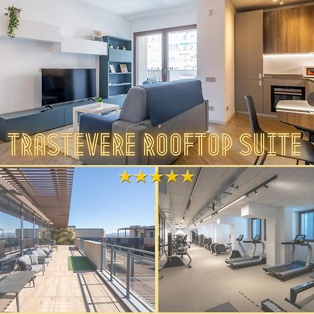 Aurealiving - Trastevere Suite With Rooftop & Gym, Your Place In Рим Екстер'єр фото